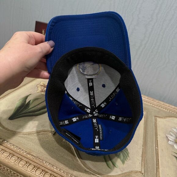 New Era Golden State Warriors Fitted Cap Hat Blue Sz M-L - Picture 8 of 13